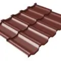 Металлочерепица Grandline Kvinta Uno Grand Line c 3D резом 0,45 PE RAL 3009 оксидно-красный