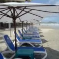 Шезлонг Nardi Omega без подлокотников, бело-синий