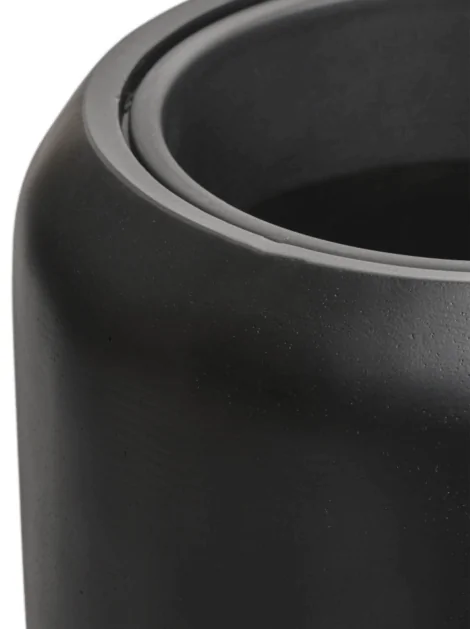 Кашпо TREEZ Effectory — Black Stone — Высокий конус Design — Антрацит
