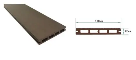 Террасная доска Terrapol Smart 3D 130х22х4000 Дуб севилья
